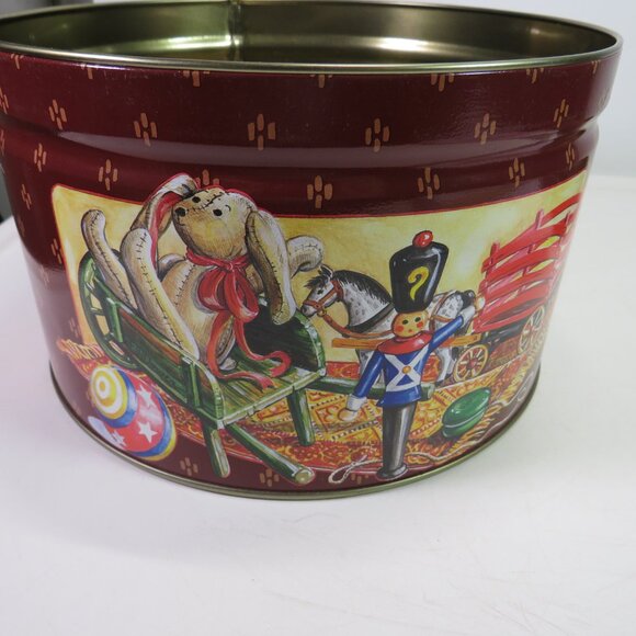 Childhood Memories Tom Sturgis Pretzels 14 oz Metal Tin Empty - Picture 5 of 12